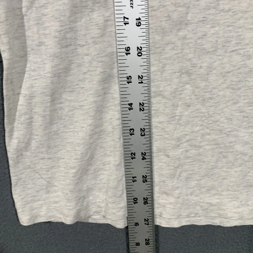 Polo Ralph Lauren T-Shirt Men Medium Gray Heather V-Neck Cotton Pony Logo Tee
